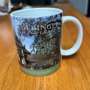 Beringer winery mug. Beautiful Beringer winery mug, with castle photo